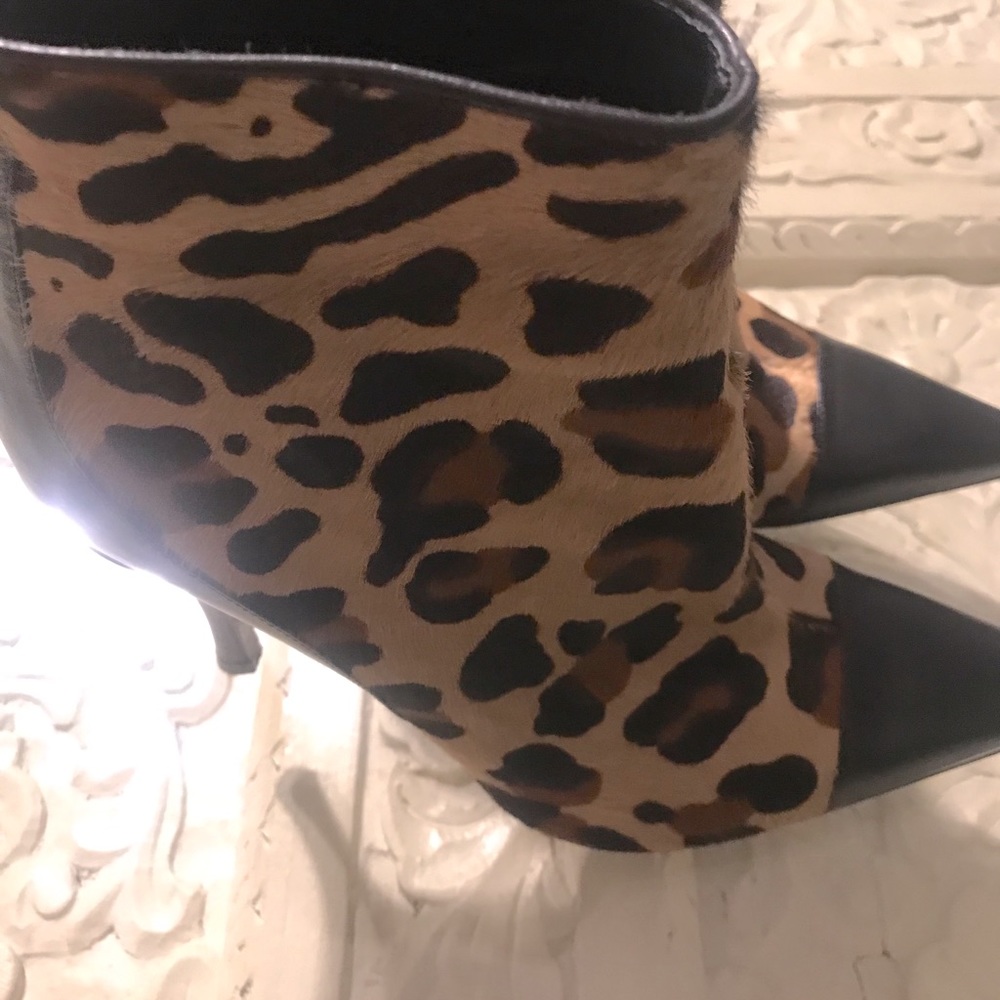Via Spiga leopard print booties